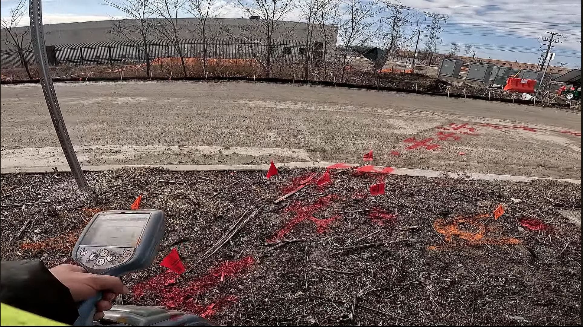 811 services locate only the main electric lines between your meter and the utility transformer. However, any private power lines - such as those supplying sheds, landscape lighting, or detached buildings - are not included.